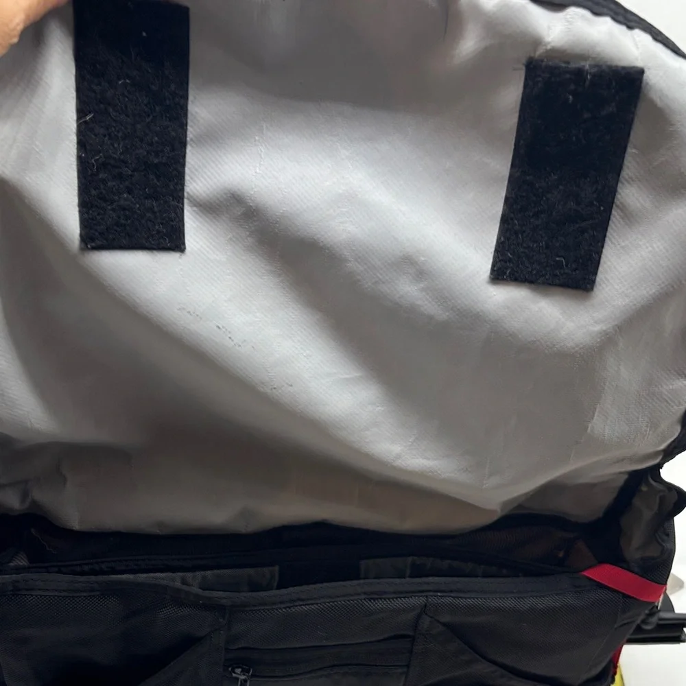 Timbuk2 Black Messenger Bag with Yellow Logo